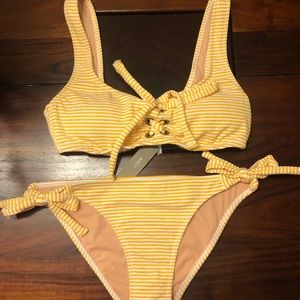 J. CREW Small low rider bikini in White Gold